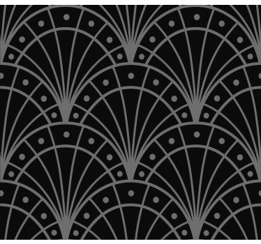Rollos Wohnzimmer schwarze Bogen Design - TenStickers