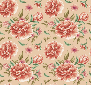 Store enrouleur salon bouquet de fleurs classique - TenStickers