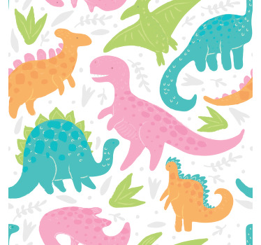 pastel colors Dinosaur blind - TenStickers