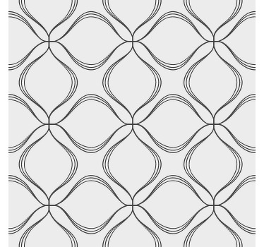 abstract cross leaf pattern Modern blind - TenStickers