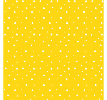 Estor enrollable amarillo patrón de círculos - TenVinilo