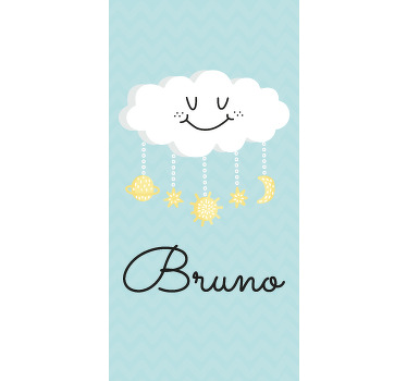 Persiana enrollable nubes estilo feliz - TenVinilo