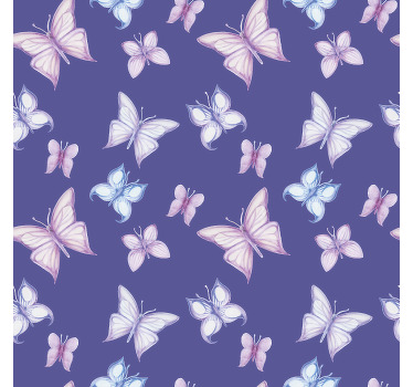 Fialové pozadí Motýlí roleta - TenStickers