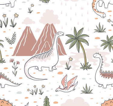 Nordic style dinosaur blind - TenStickers
