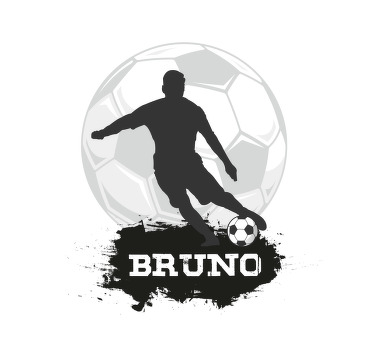 Rollo Fenster Fußball Fußballspieler mit Namen - TenStickers