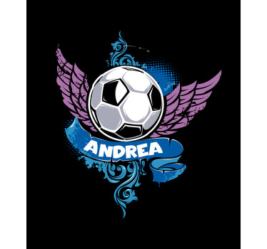 Store enrouleur football ballon volant avec nom - TenStickers