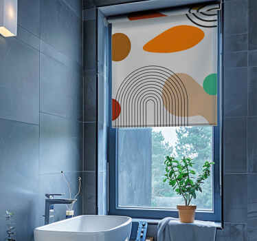 Rollo Fenster Badezimmer boho bögen - TenStickers