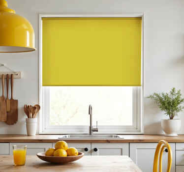 Monochromes Rollo in Zitronengelb - TenStickers