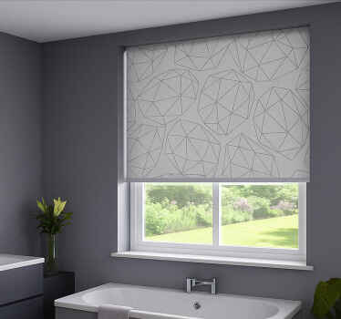 Gemstone silver gloss bathroom window blind - TenStickers