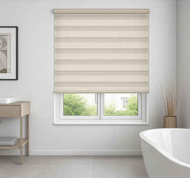 Layered day‑night gradient bathroom window blind - TenStickers