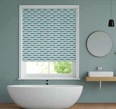 "Oscurante Acqua" bathroom window blind - TenStickers