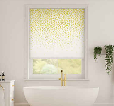 Flowers waterfall bathroom window blind - TenStickers