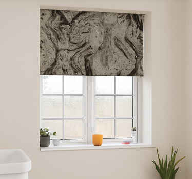 Dark marble texture bathroom window blind - TenStickers