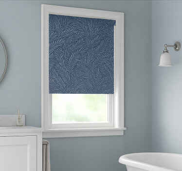 Nordic birch leaves bathroom window blind - TenStickers