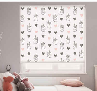 Nordic unicorns pattern blind children - TenStickers