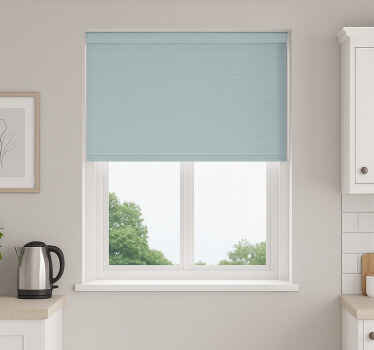 Light sea blue design kitchen roller blind - TenStickers