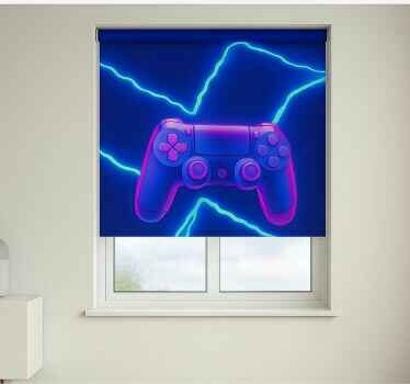 Store enrouleur geek contrôleur 3d neon x - TenStickers