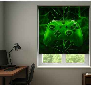 Rollo Fenster Gamer neongrüner nebelregler - TenStickers