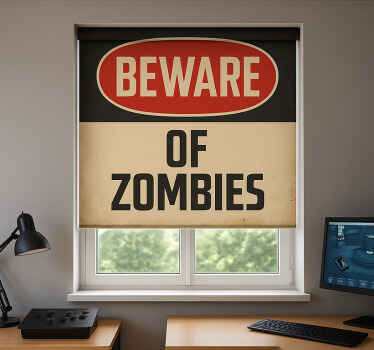 Store enrouleur geek attention aux zombies - TenStickers