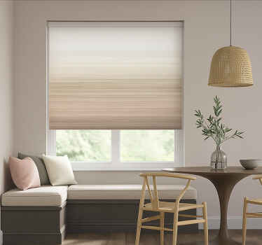 Store enrouleur salle à manger tons naturels terreux - TenStickers