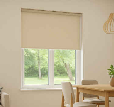 Store enrouleur salle à manger beige bébé monochrome - TenStickers