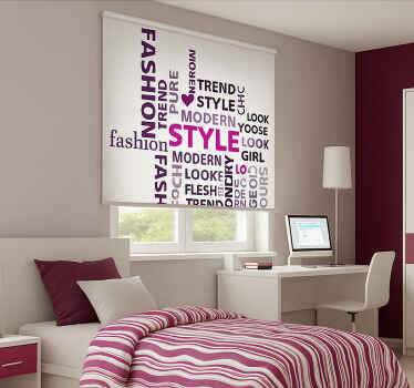 Store enrouleur pour chambre ado texte de beauté - TenStickers