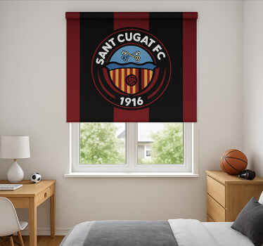 Estor enrollable fútbol escudo de sant cugat - TenVinilo