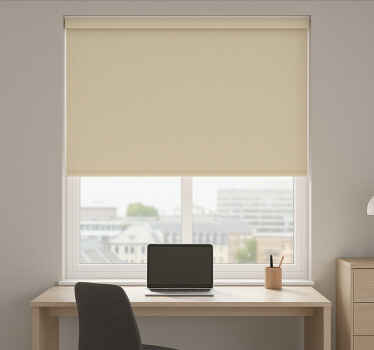 盲人主卧室設備简单米色 - TenStickers