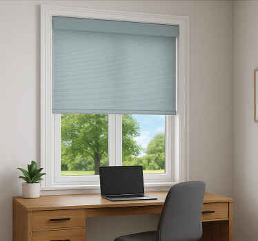 Rollo fenster home office trendy blau - TenStickers