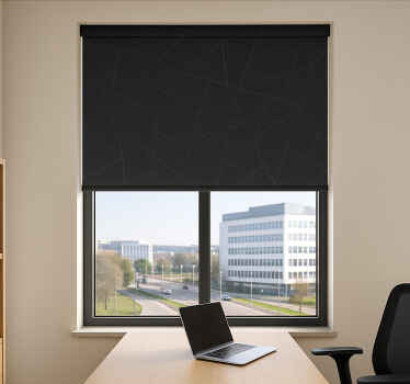 办公室百叶窗时尚黑色阳光防护 - TenStickers