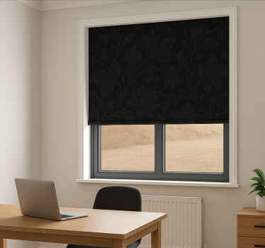 Soothing black office roller blind - TenStickers