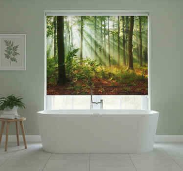 Tree blind natural light in the forest - TenStickers