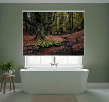 Tree blind enchanted autumn forest - TenStickers