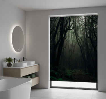 Tree blind in dark enchanted forest - TenStickers