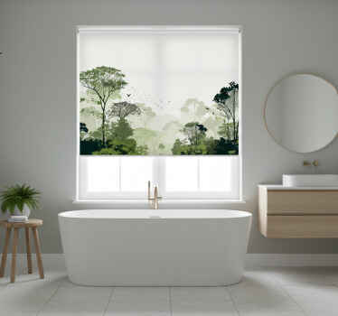 Tree blind minimalist horizon trees - TenStickers