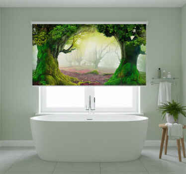 나무가 있는 블라인드 영원한 숲의 관문 - TenStickers