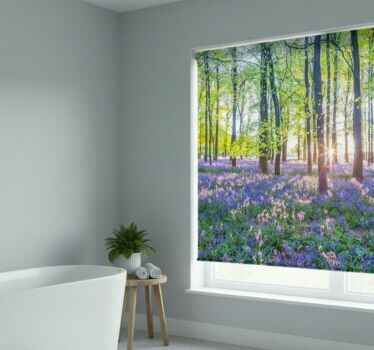 나무가 있는 블라인드 자연에서 영감을 받은 현대적 디자인 - TenStickers