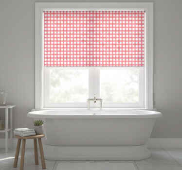 Bathroom blind checkered bath - TenStickers