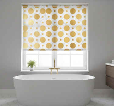 Gold marble dots bathroom blind - TenStickers