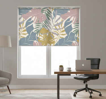 Roleta do kancelárie s tropickými listami - Tenstickers