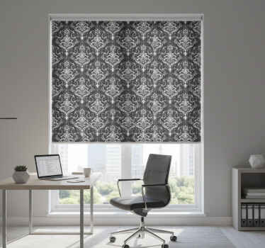 Roleta do kancelárie barokový botanický motív - Tenstickers