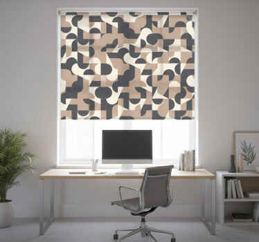 Roleta do kancelárie s kontrastným farebným vzorom - Tenstickers