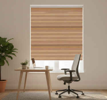 Roleta do kancelárie elegantné rustikálne drevené dosky - Tenstickers