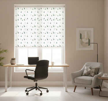 Roleta do kancelárie trojuholníky prírodné farby - Tenstickers