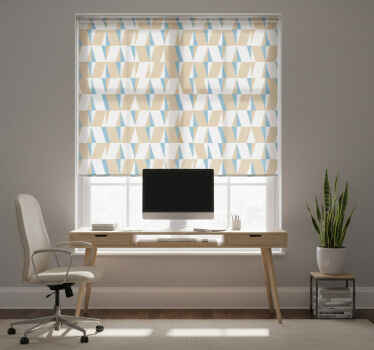 Roleta do kancelárie geometrické minimalistické tvary - Tenstickers