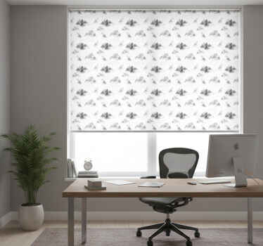 Roleta do kancelárie silueta tmavého lesa - Tenstickers