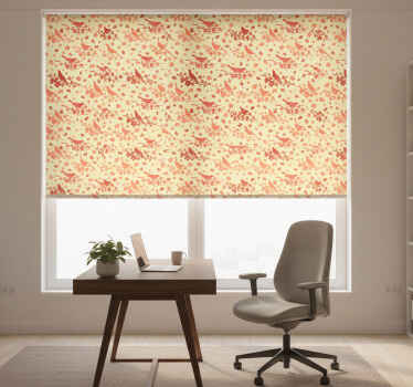 Cortina roller despacho árboles orientales con pájaros - TenVinilo