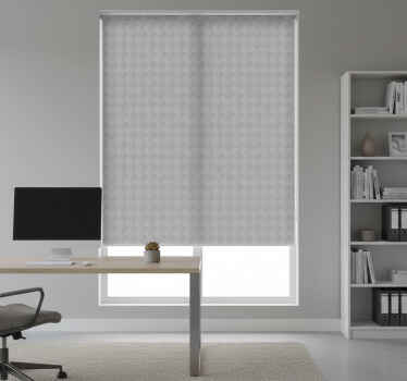 Toile fenêtre bureau motif carrés gris - TenStickers
