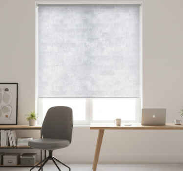 Toile fenêtre bureau motif brique grise usée - TenStickers