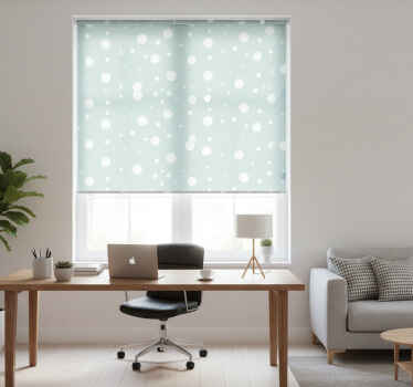 Cortina roller despacho menta de fantasía - TenVinilo